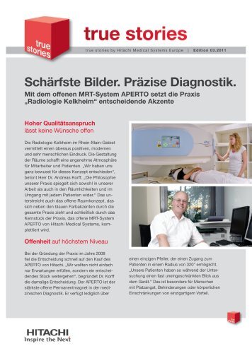 Schärfste Bilder. Präzise Diagnostik. - Hitachi Medical Systems