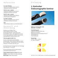 5. Karlsruher Endosonographie Seminar - Hitachi Medical Systems