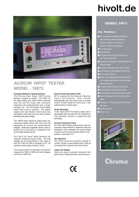 Testeur De Sécurité Électrique Vitrek V74 - Hipot 5 KV AC/DC - Test De Rigidité Diélectrique Et Continuité