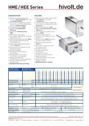 HME / HEE Series - hivolt.de