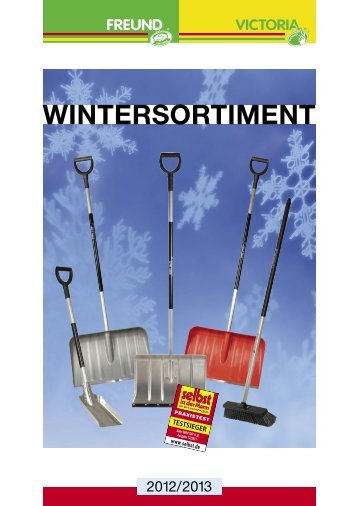 WINTERSORTIMENT - Freund Victoria Gartengeräte GmbH