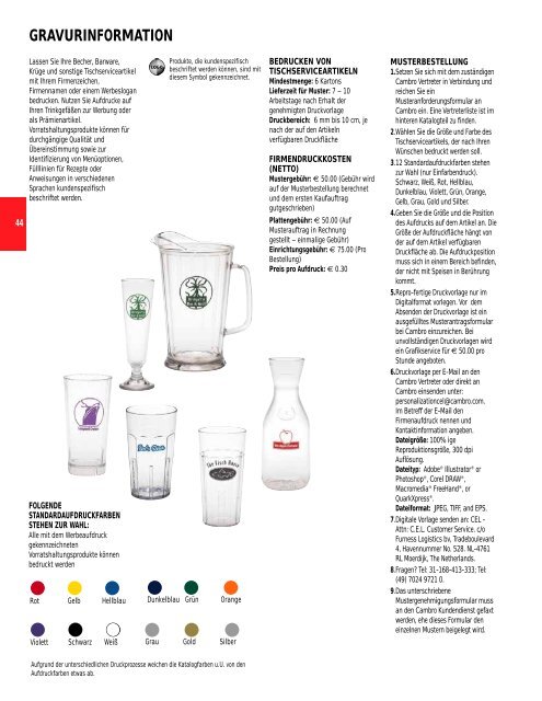 Cambro Katalog 2008