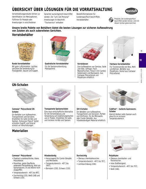 Cambro Katalog 2008