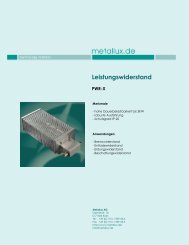 Leistungswiderstand - HLM Elektronik