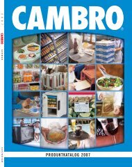 PRODUKTKATALOG 2007 - Cambro Manufacturing Company