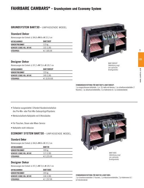 PRODUKTKATALOG 2007 - Cambro Manufacturing Company