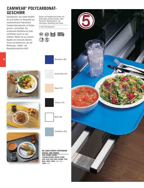 PRODUKTKATALOG 2007 - Cambro Manufacturing Company