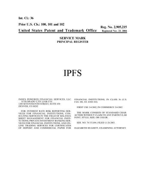 United States Patent and Trademark Office