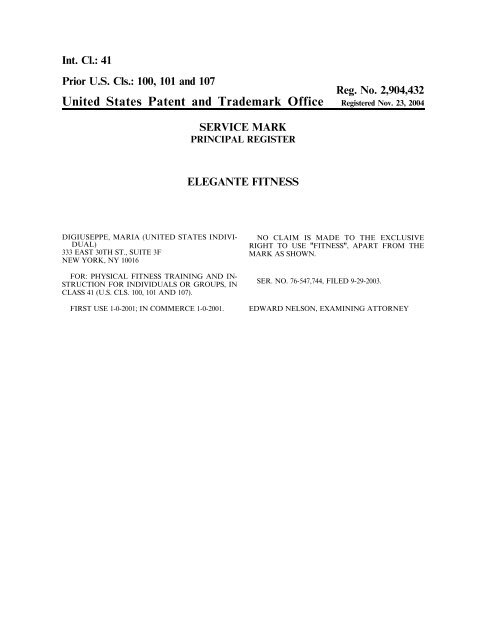 United States Patent and Trademark Office