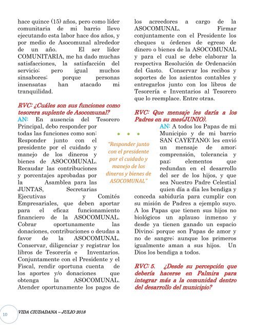 Edición No 3 Revista Vida Ciudadana 