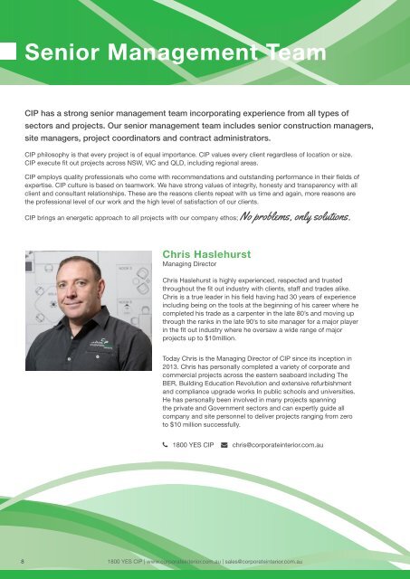 CIP Capability Statement