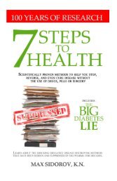 7 Steps to Health and the Big Diabetes Lie