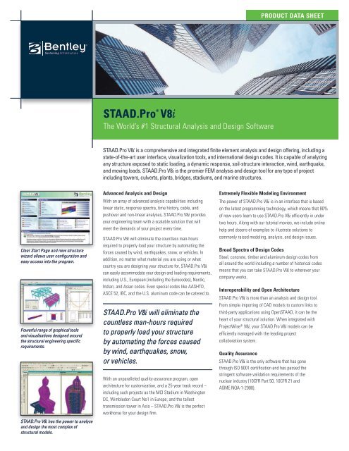 about staad pro v8i