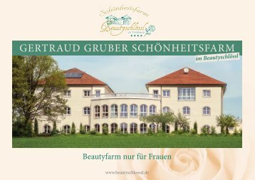 Beautyschlössl - Gertraud Gruber Schönheitsfarm Broschüre