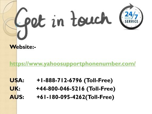 Solving Yahoo mailing issues By the help of Yahoo Support Number +1-888-712-6796
