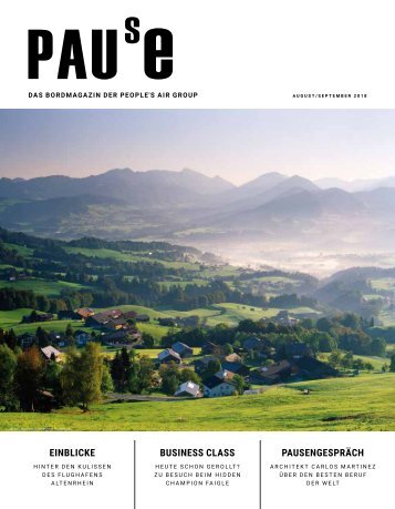 People's Bordmagazin "Pause" August und September 2018