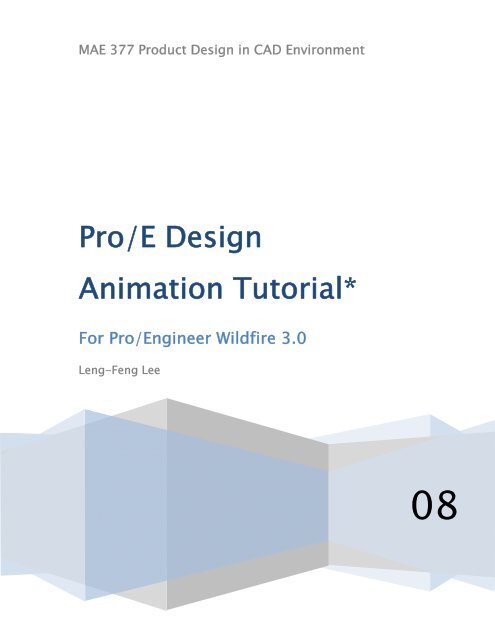 Pro/E Design Animation Tutorial*