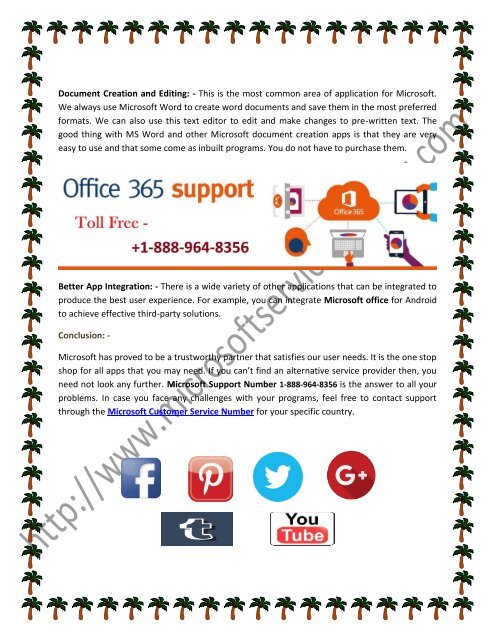 Microsoft Office Service Number 1-888-964-8356