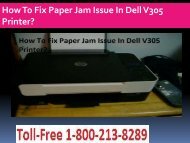 Paper Jam Issue In Dell V305 Printer