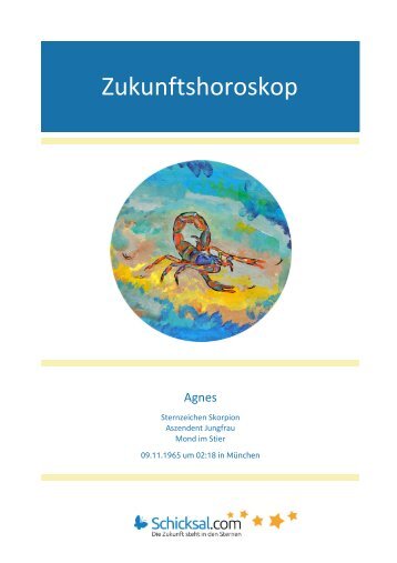 Skorpion  Zukunftshoroskop 2019
