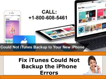 How To Fix iTunes Could Not Backup the iPhone Errors