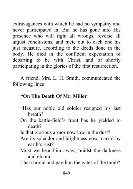 Memoirs of William Miller - Sylvester Bliss