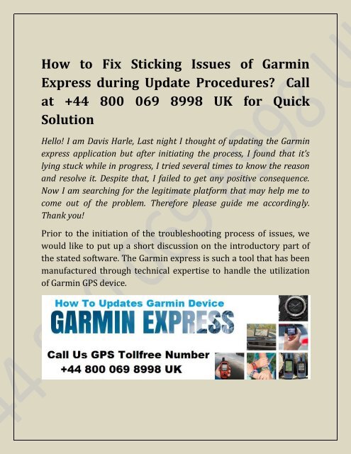 Garmin express stuck on updates in progress