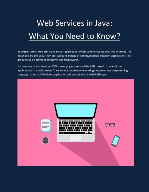Web Services in Java- What You Need to Know