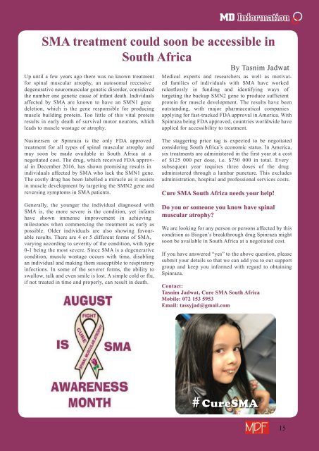 MDF Magazine Newsletter Issue 56 August 2018