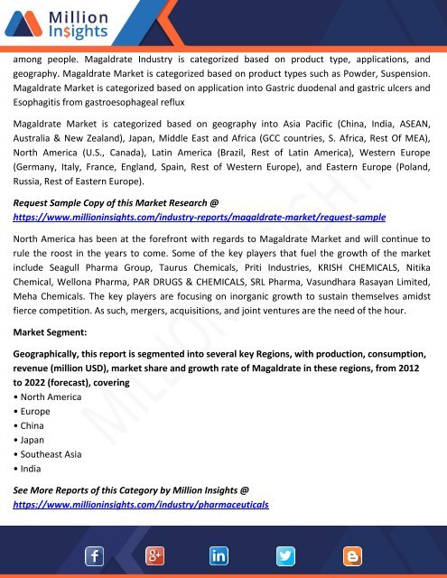 Magaldrate Market Growth Area, Revenue and Emerging Countries Forecast to 2022