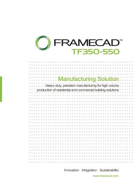 Manufacturing Solution - Framecad