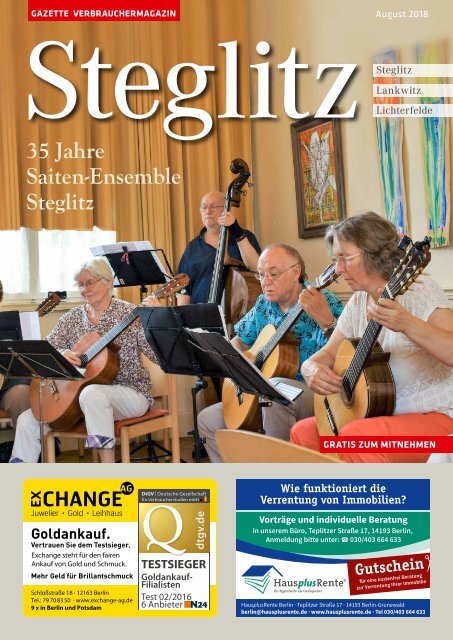 Gazette Steglitz August 2018