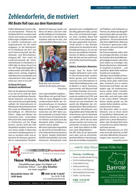 Gazette Steglitz August 2018