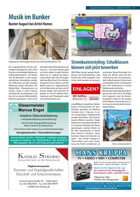 Gazette Charlottenburg August 2018