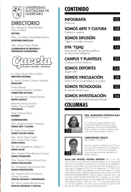 Gaceta UAQ 06 | Junio 2018