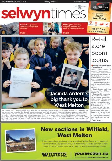Selwyn Times: August 01, 2018