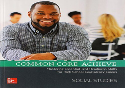 Free Download Common Core Achieve, Social Studies Subject Module (Ccss for Adult Ed) Online