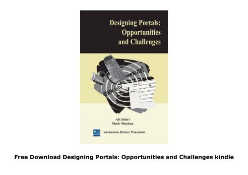 Free Download Designing Portals: Opportunities and Challenges kindle ready