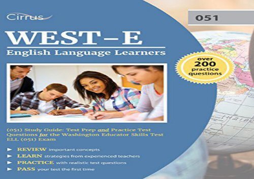 Audiobook West-E English Language Learners (051) Study Guide: Test Prep and Practice Test Questions for the Washington Educator Skills Test Ell (051) Exam kindle ready