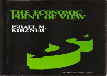 PDF The Economic Point of View: An Essay in the History of Economic Thought | Download file
