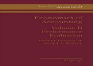 Download Economics of Accounting: Performance Evaluation: 2 (Springer Series in Accounting Scholarship) | PDF File