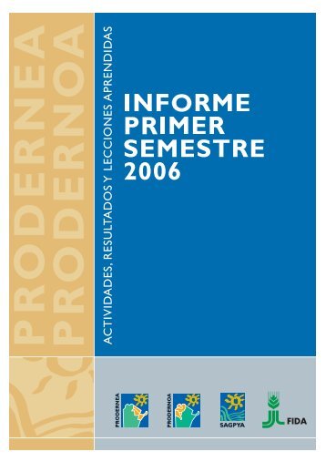 Informe de avance 1er semestre 2006