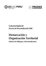 Demarcación y Organización Territorial