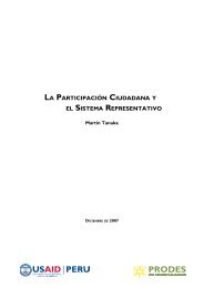 LA PARTICIPACIóN CIUDADANA Y EL SISTEMA REPRESENTATIVO