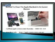 Method To Clean The Apple MacBook In An Easiest Manner