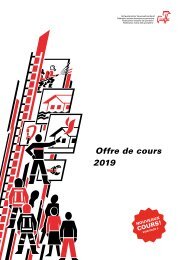 Offre de cours 2019