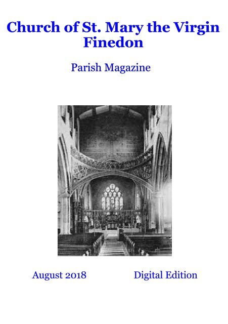 St Mary's August 2018 Parish Magazine