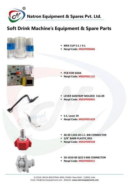 Natron Equipment & Spares Pvt. Ltd.