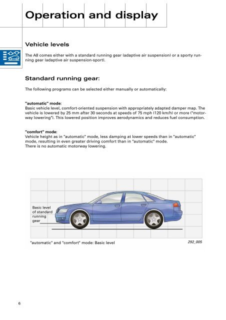 Adaptive Air Suspension In The Audi A8 - Volkspage