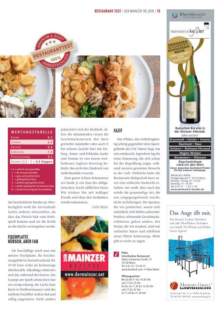 DER MAINZER - Das Magazin für Mainz und Rheinhessen - Nr. 335